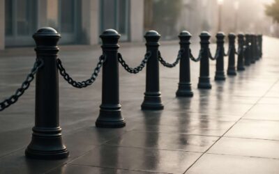 Elevate security and style: bollards with chain create safe, stylish walkways