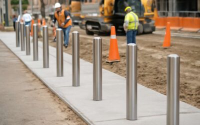 Innovative bollards construction: safeguarding urban spaces with style.